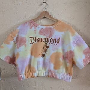 Disney Cropped Tie-Dye Sweatshirt